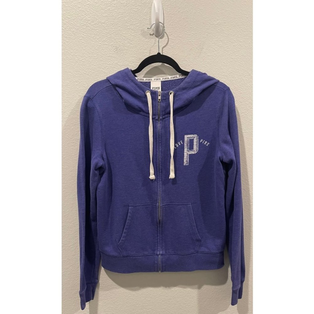 PINK Zip Up Purple Hoodie